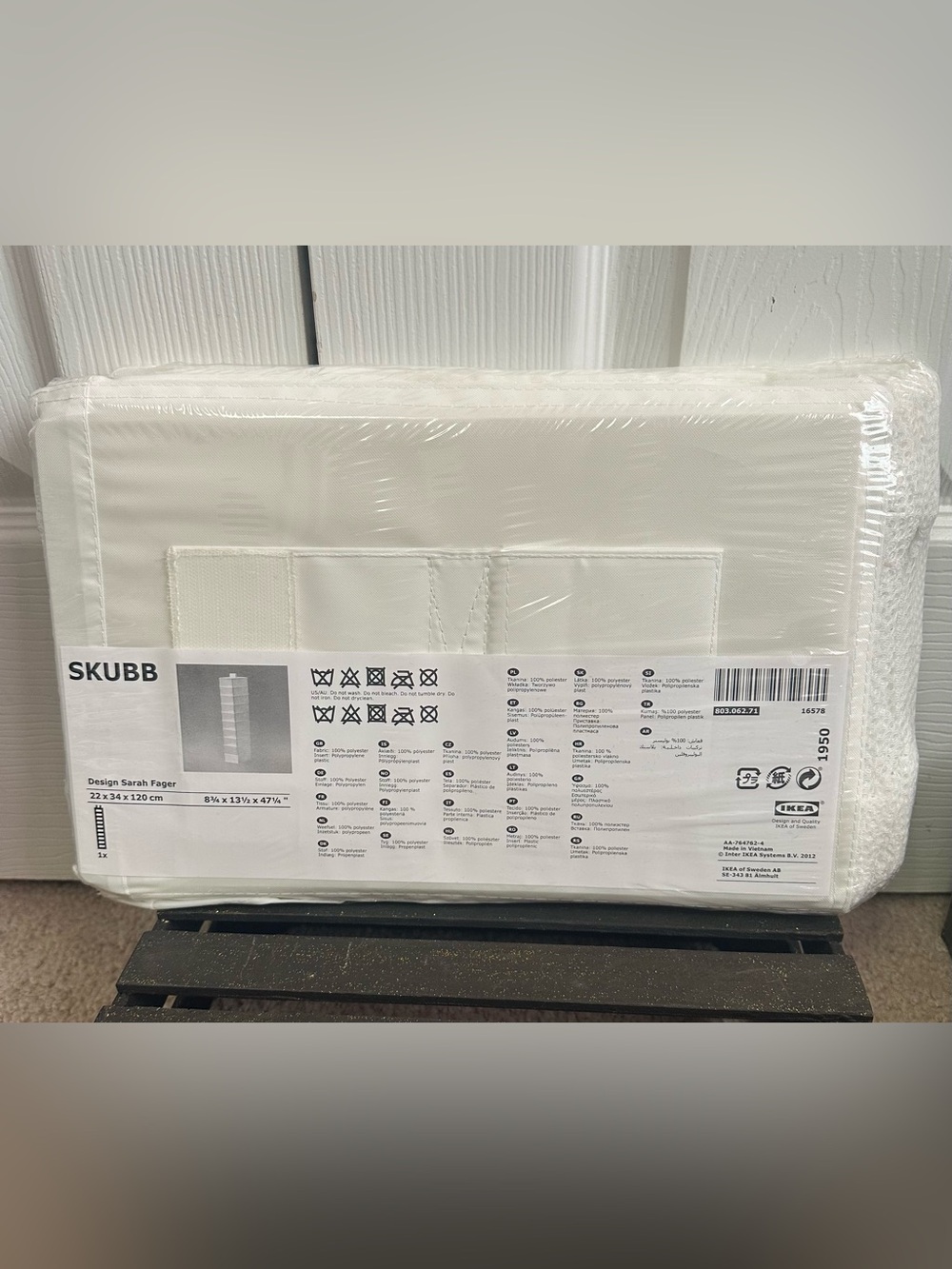 IKEA SKUBB White Closet Organizer Set